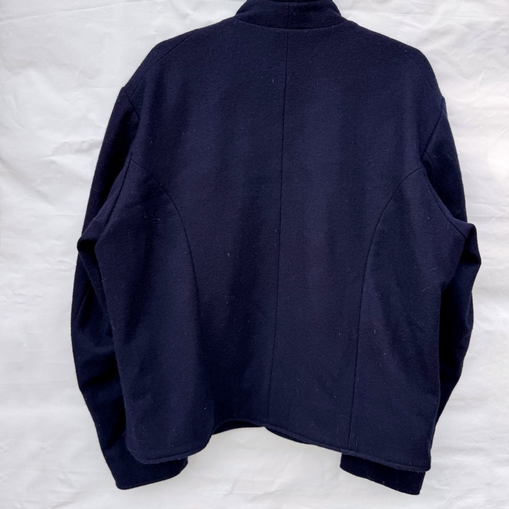 Vintage handmade wool button down military style jacket size medium z26 - Picture 6 of 9